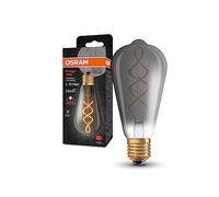 OSRAM Lámpara LED Vintage 1906 Classic Edison FIL, E27, humo, 4W, 140lm, 1800K, color de luz blanco cálido, optimo consumo de energía, larga vida