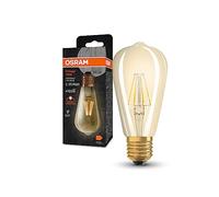 OSRAM Lámpara LED Vintage 1906 Classic Edison FIL, E27, dorado, 4W, 410lm, 2400K, color de luz blanco cálido, optimo consumo de energía, larga vida