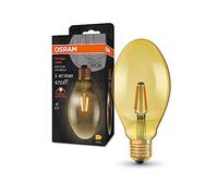 OSRAM Lámpara Vintage 1906 Classic Oval FIL LED, E27, ovalada, dorada, 4W, 400lm, 2400K, color de luz blanco cálido, optimo consumo de energía, larga vida