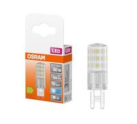 OSRAM LED PIN lámpara LED multicolor con casquillo G9 retrofit, 4,9 W / 806 lm, luz blanca fría y clara con 4000 K, no regulable, IP20, cristal sin plomo, 18 mm de diámetro.