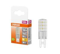 OSRAM LED PIN multicolor LED-Lampe mit Retrofit-Stecksockel G9, 4.9 W / 806 lm, klar, warmweißes Licht mit 2700 K, nicht-dimmbar, IP20, bleifreies Glas, 18 mm Durchmesser.