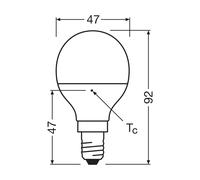 OSRAM LED Relax/Activo/Dormir gotas E14 4.9W mate 827/840 EC:EPREL:1838230