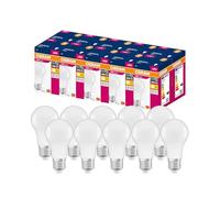 OSRAM LED Retrofit Classic A Pack of 10 x LED Bulbs, E27 Socket, 2700 K, 8.5 W, Equivalent to 60 W, Daylight [Energy Class F]
