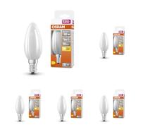 OSRAM LED Retrofit CLASSIC B DIM Bombilla LED, Casquillo E14, 2700 K, 6,50 W, Equivalente a 60W, Blanco cálido (Paquete de 5)