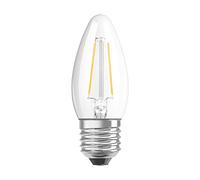 OSRAM vela LED E27 4,8W blanco transparente EC:EPREL:523116