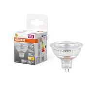 OSRAM LED-Spot Star MR16 Reflektor, 2700 K warmweiß, 3,4 W, GU5.3, 36°, 345 lm, Niedervolt, klar, für Spotbeleuchtung, Vitrinen, 15.000h