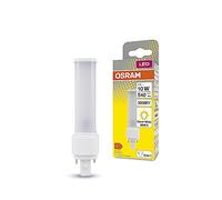 OSRAM DULUX LED D10 EM, G24D-1, 5 W, 540 lm, 3000 K, color de luz blanco cálido, tapa giratoria para luz direccional, reemplazo de LED para fluorescentes compactas clásicas con una casquillo G24D-1