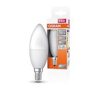 OSRAM LED Star Classic B60 LECH para base E14, forma de vela, aspecto mate, 806 lúmenes, luz de día blanca (6500k), reemplazo de bombillas convencionales de 60W, no dimmables, 1 paquete de 1
