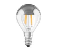 Osram Led Star Classic Mirror P 34 Bombilla Lámpara 220-240v 2700k, 380 lúmenes, corresponde a 34w, 15.000 Horas, Blanco cálido, Forma Esférica E14