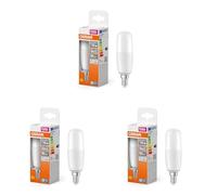 OSRAM LED Star Classic STICK, matte LED-Lampe in Stabform für E14 Sockel, Tageslichtweiß (6500K), 1050 Lumen, Ersatz für herkömmliche 75W-Glühbirnen, 1er-Pack (Paquete de 3)