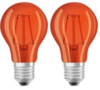 OSRAM LED STAR DECO CLASSIC A Bombilla LED, Casquillo E27, Azul, 3000 K, 2,50 W, Equivalente a 15Wro, Azul (Paquete de 2)