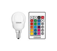 OSRAM LED STAR+ Esferica RGBWFR 25 dimmable via remote control 4,5W 2700K Blanco cálido E14 Lote de 6 unidades