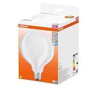 OSRAM LED Star GLOBE125, lámpara LED de filamento mate en forma de globo con 125mm de diámetro, E27, blanco frío (4000K), 2452 lúmenes, sustituye a las bombillas convencionales de 150W, paquete de 4