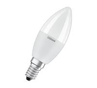 OSRAM LED STAR+ RGBW lámpara LED esmerilada para casquillo E14, los colores RGBW se pueden cambiar por control remoto, forma de vela, reemplazo de las bombillas convencionales de 40W, paquete doble