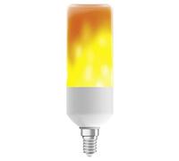OSRAM LED STAR STICK Bombilla LED efecto de llama, Casquillo E14, 1500 K, 0,50 W, Blanco cálido