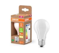 OSRAM LED Superstar Classic Lámpara LED A 40 en forma de bombilla clásica de vidrio esmerilado, 2,2 W, 470 lm, casquillo E27, 2700 K para luz blanca cálida, EEK A, 60 mm de diámetro.