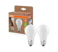 OSRAM LED Superstar Classic Lámpara LED A 75 en forma de bombilla clásica de vidrio esmerilado, 5 W, 1055 lm, casquillo E27, luz blanca cálida con 2700 K, EEK A, 60 mm de diámetro, paquete de 2