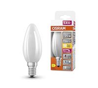 OSRAM LED SUPERSTAR PLUS CLASSIC B FILAMENT B-Form LED-Lampe Bleifreies Glas Matt 2,2 W (ex 25 W) 300 lm Warmweiß 2700 K Dimmbar 15000 h Energieeffizienzklasse: D CRI: 90