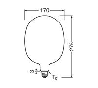 OSRAM LED Vintage 1906 Globo E27 7,3W 2700K mate atenuable EC:EPREL:1854791