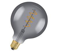 OSRAM Lamps Bombilla LED, blanco cálido, no regulable, Globe Cristal ahumado