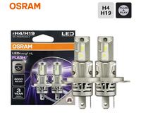 OSRAM LEDriving HL H4 H19 FLASH LED, Faro Delantero para Automóvil, P43t PU43t, 12V, Lámpara Brillante, Diseño Compacto 1:1, 6000K, Blanco, Luz Alta/Baja, 64193CWFL