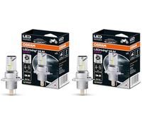 OSRAM LEDriving HLM EASY ≜ H4/H19, lámpara LED para faro de motocicleta, Blanco frío 6500K, Lámpara LED Retrofit de luz de carretera y de cruce, Solo para uso todoterreno - sin ECE, 1 lámpara