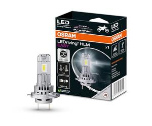 OSRAM LEDriving HLM EASY ≜ H7/H18,lámpara LED para faro de motocicleta, Blanco frío 6500K, Lámpara LED Retrofit de luz de carretera y de cruce, Solo para uso todoterreno - sin ECE, 1 lámpara