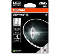 OSRAM LEDriving SL, C5W (31 mm), Blanco 6000K, Blister (1 lámpara), LED Retrofit, solo uso todoterreno