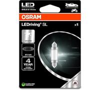 OSRAM LEDriving SL, C5W (41 mm), Blanco 6000K, Blister (1 lámpara), LED Retrofit, solo uso todoterreno
