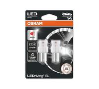 OSRAM LEDriving SL, lámparas LED de señalización, solo uso todoterreno, no ECE, blister doble, Rojo, ≜ W21W
