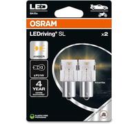 OSRAM LEDriving SL, P21W, ámbar, doble ampolla (2 lámparas), LED Retrofit, solo uso todoterreno