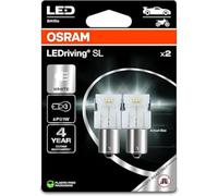 OSRAM LEDriving SL, P21W, Blanco 6000K, Doble Blíster (2 lámparas), LED Retrofit, solo uso todoterreno