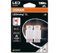 OSRAM LEDriving SL, P27/7W, Rojo, Doble Blíster (2 lámparas), LED Retrofit, solo uso todoterreno