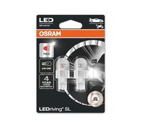 OSRAM LEDriving® SL, ≜ W16W Rojo, rojo, lámparas LED de señalización, solo uso todoterreno, no ECE, blister doble