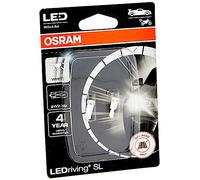 OSRAM LEDriving SL, ≜ W2.3W, lámpara T5, Blanco 6000K, LED Retrofit, sólo para uso offroad, Doble Blister (2 lámparas)