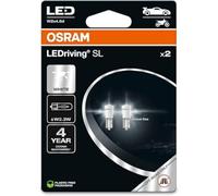 OSRAM LEDriving SL, W2.3W, Lámpara T5, Blanco 6000K, LED Retrofit, solo uso todoterreno, Doble Blíster (2 lámparas)
