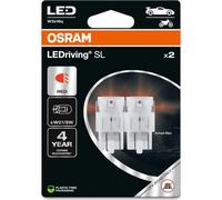 OSRAM LEDriving SL, W21/5W, Rojo, Doble Blíster (2 lámparas), LED Retrofit, solo uso todoterreno