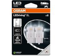 OSRAM LEDriving SL, W21W, Blanco 6000K, Doble Blíster (2 lámparas), LED Retrofit, solo uso todoterreno