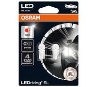 OSRAM LEDriving® SL, ≜ W5W, rojo, lámparas LED de señalización, solo uso todoterreno, no ECE, blister doble