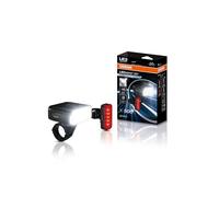 OSRAM LEDsBIKE Explorer X 500 Juego de Luces Recargables para Bicicleta (Delantera y Trasera), para Uso Todoterreno, con Tres Niveles de iluminación y luz Intermitente, 500 lúmenes