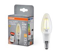 Osram Ledvance bombilla inteligente E14 | Luz vela B35 | Transparente | 2700K | Wi-Fi | 4W