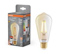 Osram Ledvance Bombilla inteligente E27 | Edison ST64 | Dorada | 2400K | Wi-Fi | 6W