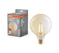 Osram Ledvance Bombilla inteligente E27 | Globo G125 | Dorada | 2400K | Wi-Fi | 6W