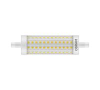 OSRAM LEDVANCE PARATHOM LINE 118 100. Bombilla led lineal 118mm 220-240V 13W 2700K R7s. 1.521 Lumen. Equivalente a halógena de 100W. 15.000 Horas. 118 X 28mm. Luz cálida.