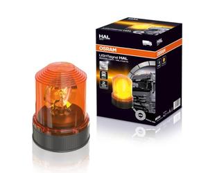 OSRAM LIGHTsignal HALOGEN BEACON LIGHT, baliza giratoria, 360 °, luz intermitente aber, luz de advertencia legal en la calle para camiones y vehículos comerciales con fijación de 3 pernos