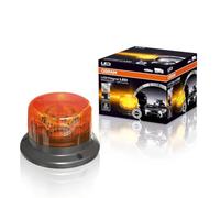 OSRAM LIGHTsignal LED BEACON LIGHT, baliza LED giratoria, 360°, luz intermitente ámbar, luz de advertencia legal en la calle para automóviles, camiones y vehículos comerciales con fijación