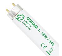 Osram L 18 W/840 lámpara fluorescente G13 Blanco frío