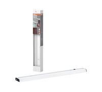 OSRAM luz bajo armario plana con sensor, plata aluminio, blanco frío, protección IP20, para estanterías