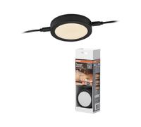 OSRAM Luz Bajo Gabinete Flexus Spot 9.8W, 580lm, CCT 2700-5000K, regulable, Negro, ABS, Sensor, redondo 75mm