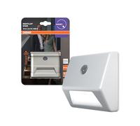 OSRAM Luz de noche para escaleras NIGHTLUX, blanca, sensor de movimiento, IP54, funciona con pilas, blanco frío de 4000 K, ideal para escaleras y con opciones de montaje flexibles